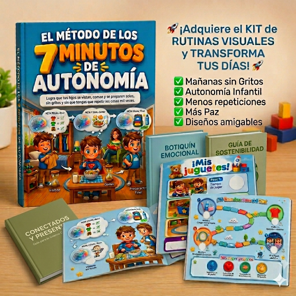 Kit de Rutinas Visuales – El Método de los 7 Minutos de Autonomía